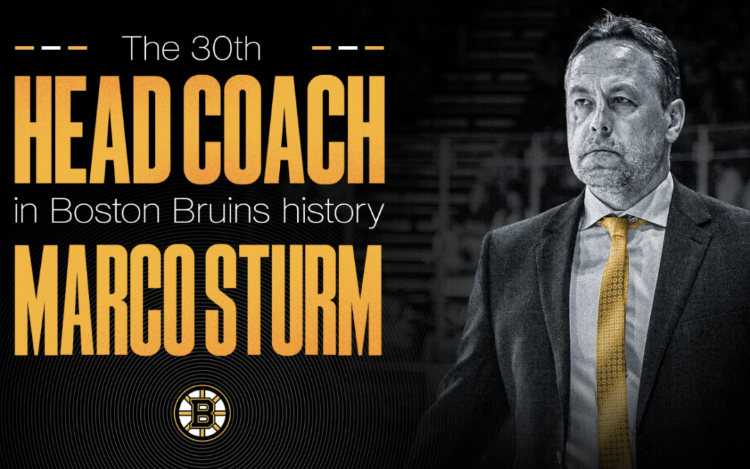 Marco Sturm Named 30th Head Coach in Boston Bruins History